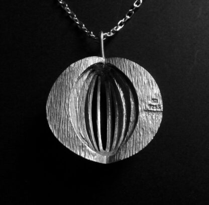 Arne Johansen, cast silver pendant on a chain, Denmark, circa 1970 (Ref S+970) SOLD - Image 5