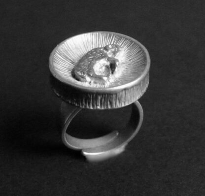 Hermann Siersbol, silver 'Aries the Ram' Zodiac ring, Denmark, circa 1970 (Ref S+1006) - Image 2