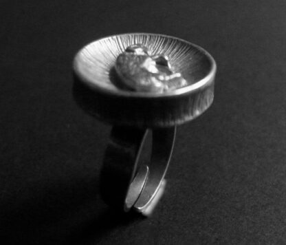 Hermann Siersbol, silver 'Aries the Ram' Zodiac ring, Denmark, circa 1970 (Ref S+1006) - Image 3