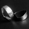 Alton, pair of silver hoop earrings, Sweden, 1974 (Ref S+983) SOLD - Image 2