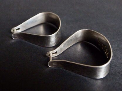 Alton, pair of silver hoop earrings, Sweden, 1974 (Ref S+983) SOLD - Image 4