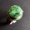 Uni David-Andersen for David-Andersen, green hardstone set silver 'Uni's Lucky Charm' ring, Norway, circa 1965 (Ref S+1014) SOLD - Image 5