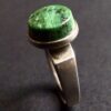 Uni David-Andersen for David-Andersen, green hardstone set silver 'Uni's Lucky Charm' ring, Norway, circa 1965 (Ref S+1014) SOLD - Image 4