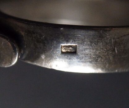Uni David-Andersen for David-Andersen, green hardstone set silver 'Uni's Lucky Charm' ring, Norway, circa 1965 (Ref S+1014) SOLD - Image 9