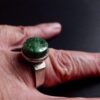 Uni David-Andersen for David-Andersen, green hardstone set silver 'Uni's Lucky Charm' ring, Norway, circa 1965 (Ref S+1014) SOLD - Image 10