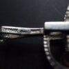 Unknown, silver and carnelian two bead kinetic pendant on chain, Denmark, circa 1975 (Ref S+976) - Image 6