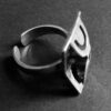Teka, Theodor Klotz, cast silver modernist ring, Germany, circa 1970 (Ref S+980) SOLD - Image 3