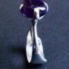 Alan Scharff, rare amethyst set silver ring, Denmark, circa 1988 (Ref 989) SOLD - Image 6