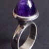 M. P. Christoftersen, amethyst set silver ring, Denmark, circa 1975 (Ref S+1003) - Image 3