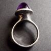 M. P. Christoftersen, amethyst set silver ring, Denmark, circa 1975 (Ref S+1003) - Image 4