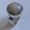 Brodrene Bjerring, amethystine set silver ring, Denmark, circa 1970 (Ref S+1009)