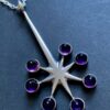 Sven Haugaard, amethyst set silver pendant, Denmark, circa 1975 (Ref S+1011) SOLD