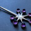 Sven Haugaard, amethyst set silver pendant, Denmark, circa 1975 (Ref S+1011) SOLD - Image 3