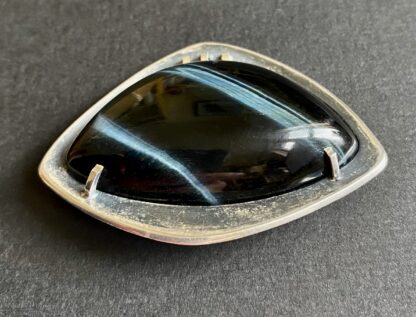 WWL (not known), hawk's eye set silver brooch, South Africa, circa 1972 (Ref S+1023HH) SOLD - Image 4
