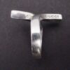 Gucci, two stone amethyst set silver cross over ring, Italy, circa 2015 (Ref S+1039HH) - Image 5