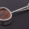 Henning Ulrichsen, moss agate set silver pendant on chain, Denmark, circa 1970 (Ref S+1010) SOLD - Image 3
