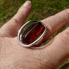 Carl Ove Frydensberg, Baltic amber set silver ring, Denmark, circa 1970 (Ref S+1035) - Image 7