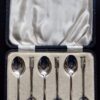 Turner and Simpson Ltd, cased matched set of six Art Deco silver teaspoons, Birmingham 1935, two marked for 1936 (Ref S+1027HH) SOLD - Image 2