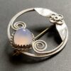 Gladys and Charles Mumford, Arts and Crafts grey agate set silver brooch, Falmouth, circa 1960 (S+1043) - Image 2