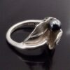 Jesper Jensen (attributed), hematite bead set ring, Denmark, circa 1980 (Ref S+1052HH) SOLD - Image 2