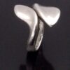 Allan Scharff for Hans Hansen, Georg Jensen, silver cross over ring, Denmark, 1998 London import mark (Ref S+1055) SOLD - Image 2
