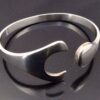 Bent Gabrielsen for Hans Hansen, Georg Jensen, silver 'Puzzle' bangle, Denmark, 2000 London import mark (Ref S+1054) - Image 5