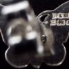 Laughton & Sons (possibly), matched pair of silver enamel butterfly ear studs, Birmingham 1979 and Sheffield 1980 (Ref S+1070) SOLD - Image 8