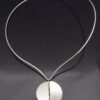 Pekka Piekainen for Auran Kultaseppa Oy, silver pendant on a neck ring, Finland, 1972 (Ref S+600) SOLD