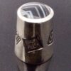 David Scott-Walker, black banded agate set feature hallmark silver thimble, Birmingham 1998 (Ref S+1072HH) - Image 2