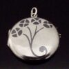 Jungendstil, enamel and 800 standard silver locket, probably German or Austrian, circa 1905 (Ref S+1084) SOLD