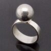 Erik Granit, silver bead ring, Finland, 1974 (Ref S+1082HH) SOLD