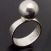 Erik Granit, silver bead ring, Finland, 1974 (Ref S+1082HH) SOLD - Image 2