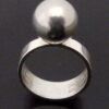 Erik Granit, silver bead ring, Finland, 1974 (Ref S+1082HH) SOLD - Image 4