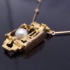 Björn Weckström for Lapponia, cultured pearl and 14 carat gold 'Magic Pearl' pendant on chain, Finland 1969 (Ref S+1075) SOLD - Image 3