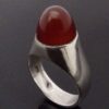 Peter Hammond Dollar, carnelian set silver ring, London 1973 (Ref S+1077) SOLD - Image 3