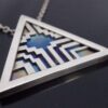BAF (untraced maker), titanium and silver pendant on chain, Birmingham 1977 (Ref S+2014) SOLD - Image 2