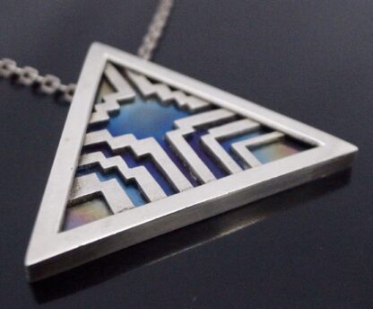 BAF (untraced maker), titanium and silver pendant on chain, Birmingham 1977 (Ref S+2014) SOLD - Image 2