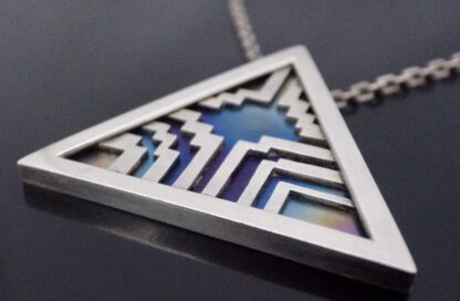 BAF (untraced maker), titanium and silver pendant on chain, Birmingham 1977 (Ref S+2014) SOLD - Image 3