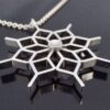 Jorma Laine for Kultateollisuus Ky (attributed), silver 'Ruutu' pendant on chain, Finland, 1973 London import marks (Ref S+2017) - Image 2