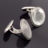 Henry Pilstrup for Georg Jensen, pair of silver cufflinks, #54, Denmark, circa 1970 (Ref S+1093) - Image 2