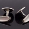 Henry Pilstrup for Georg Jensen, pair of silver cufflinks, #54, Denmark, circa 1970 (Ref S+1093) - Image 4