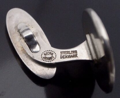 Henry Pilstrup for Georg Jensen, pair of silver cufflinks, #54, Denmark, circa 1970 (Ref S+1093) - Image 5
