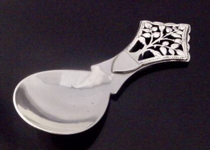 Peter C Cook, to a design by H G Murphy, silver 'Tree of Life' caddy spoon, London 1946 (Ref S+2022) SOLD - Image 2