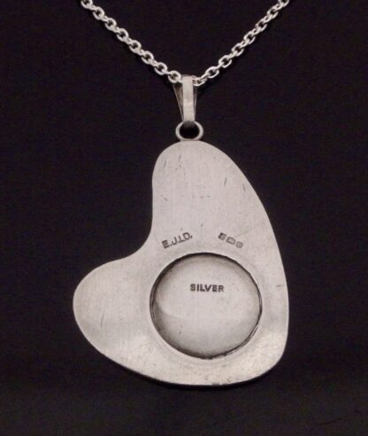 Excalibur Jewellery Limited, asymmetrical silver Saint Christopher pendant on a chain, Birmingham 1978 (Ref S+2029HH) - Image 2