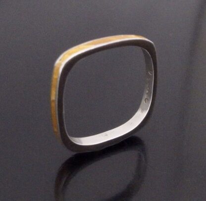 Anonymous, yellow enamel silver ring, of recent manufacture (Ref S+2031) SOLD