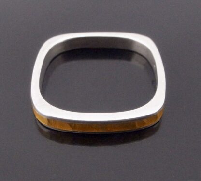 Anonymous, yellow enamel silver ring, of recent manufacture (Ref S+2031) SOLD - Image 4