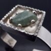 Jorgen Jensen Sølvesmedie, silver plated aventurine quartz set silver plated bangle, Denmark, circa 1980 (Ref S+2036) - Image 6