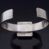 Jorgen Jensen Sølvesmedie, silver plated aventurine quartz set silver plated bangle, Denmark, circa 1980 (Ref S+2036) - Image 5