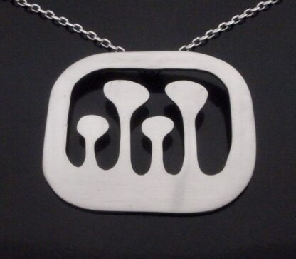 Birks-Burkhardt, modernist silver pendant, Canada, 1970s (Ref S+2050) SOLD