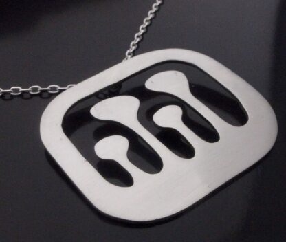 Birks-Burkhardt, modernist silver pendant, Canada, 1970s (Ref S+2050) SOLD - Image 2